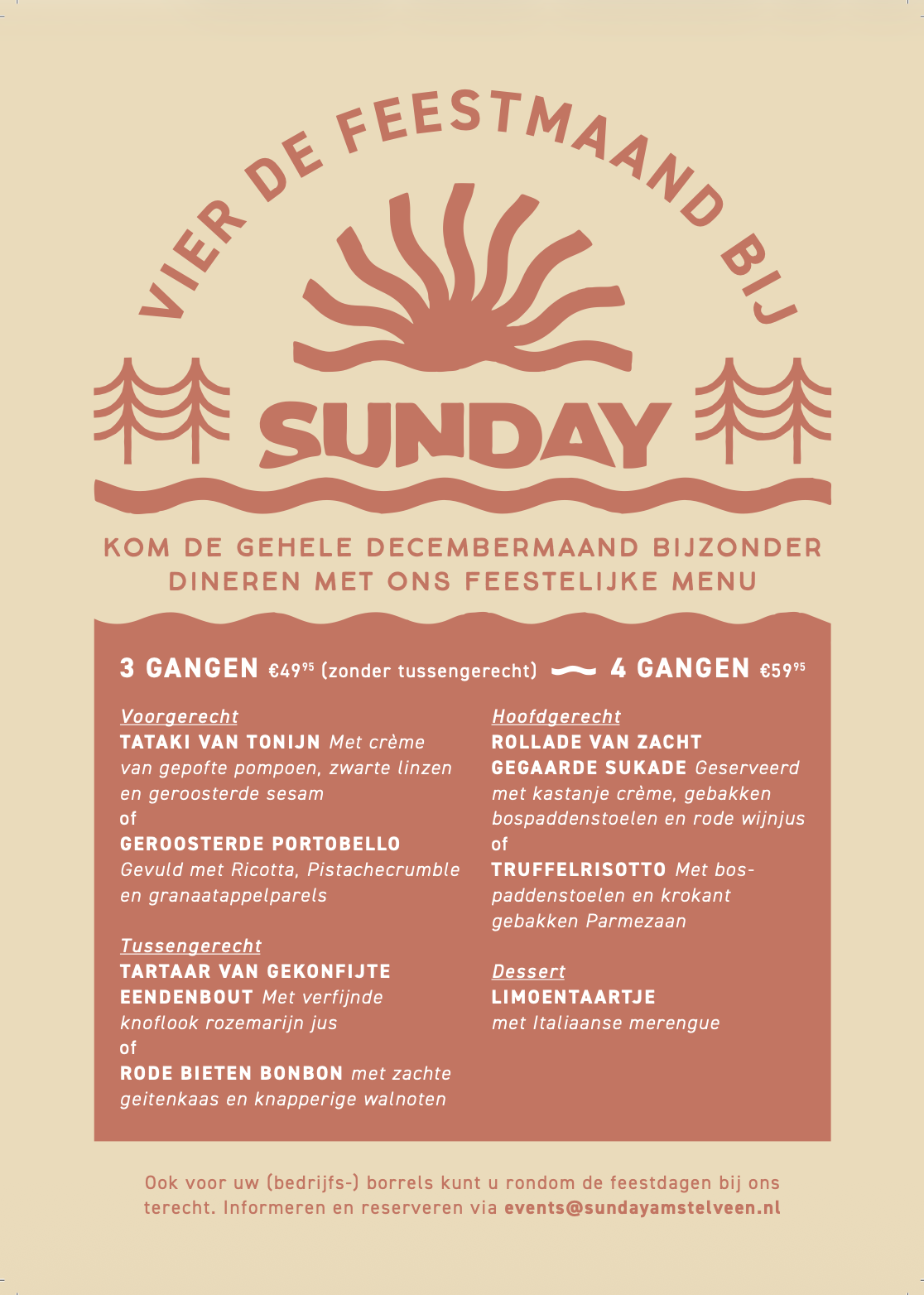Feestmaand Sunday Amstelveen